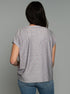 The Relaxed Tee - Gingham / Grey